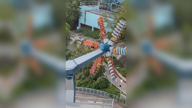 17 trapped mid-air at Ocean Park "Wild Twister" after the ride allegedly malfunctions