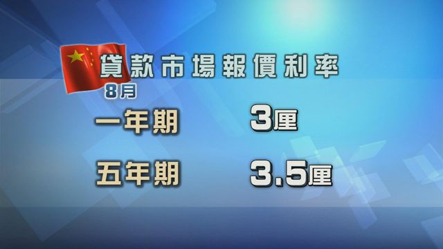 內地貸款市場報價利率維持不變　符預期
