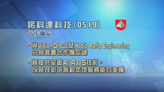 諾科達科技與兩間巴基斯坦企業分別簽署合作備忘錄