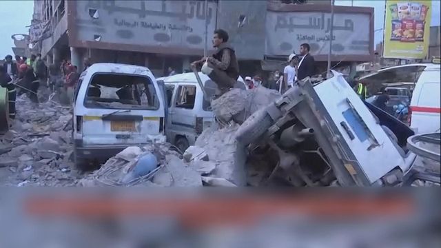 中東局勢｜也門首都連串猛烈爆炸　據報以軍攻擊胡塞武裝防務部門及電視台