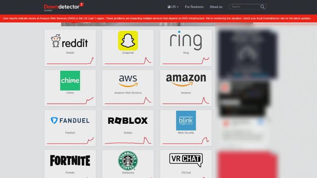 Worldwide internet outage disrupts popular websites Snapchat Worldwide internet outage disrupts popular websites Snapchat