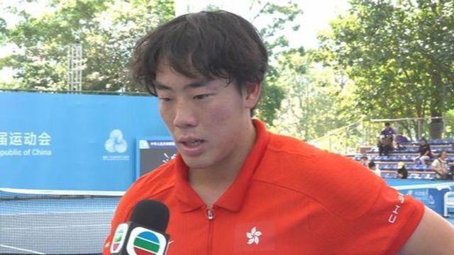 黃澤林勇闖全運會網球男單四強　首盤險勝7：6