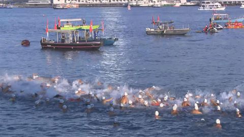 Annual Hong Kong Cross Harbour Race kicks off