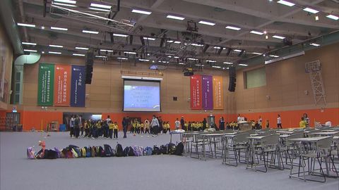 Temporary support centre for affected Tai Po students