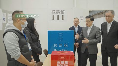 CE John Lee calls on eligible Hong Kongers to vote