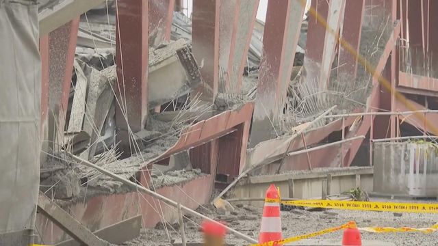 南韓光州興建中圖書館倒塌　至少兩死兩失蹤