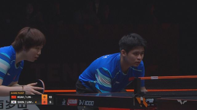 WTT乒乓總決賽｜混雙「世一」林詩棟蒯曼四強1-3負南韓組合