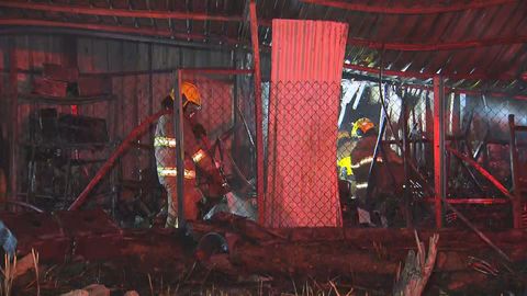 粉嶺有貨倉起火　多人疏散