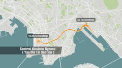 Yau Ma Tei Section of Central Kowloon Bypass to open Sunday morning