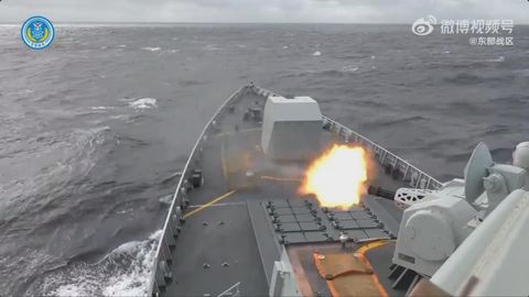 PLA conducts multi-directional military drills around Taiwan