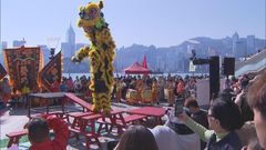 International dragon and lion dance competition in Tsim Sha Tsui