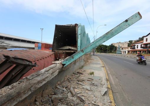 委內瑞拉局勢‧突襲之後｜直擊首都加拉加斯現況　港口破壞　市面冷清｜圖輯