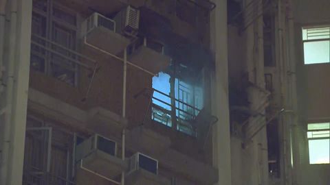 藍田邨有單位起火　初步調查懷疑電線短路引致