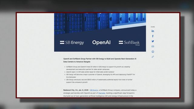 軟銀及OpenAI向新能源及數據中心企業SB Energy投資10億美元