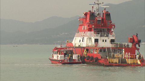 PLA and Hong Kong unit conduct rescue drill off Mong Tung Wan
