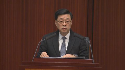CE gives his address at the first meeting of new Legislative Council