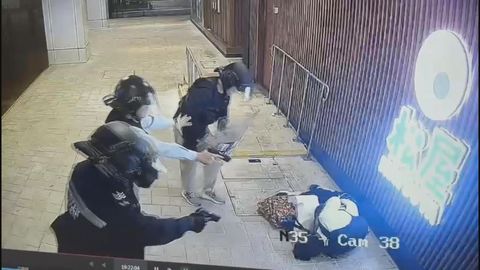 Knife-wielding man in Tuen Mun Town Plaza subdued and died after police opened fire