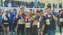 Regular runner Chow Yun-fat joins 10 km race at marathon