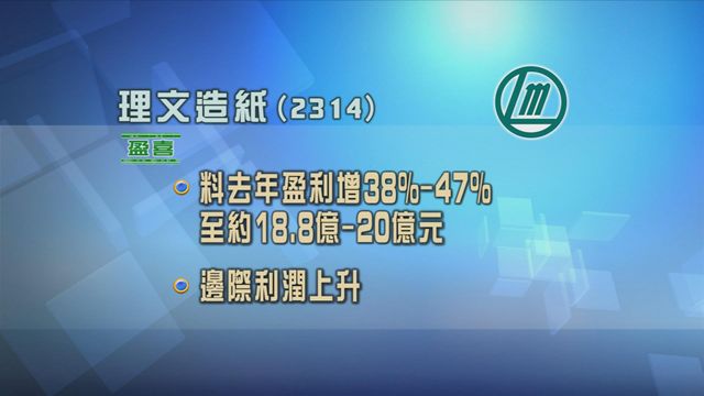 理文造紙發盈喜