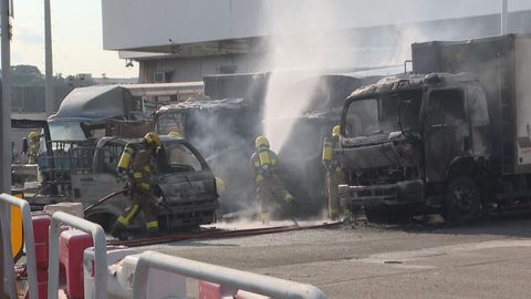 Fire in Cheung Sha Wan Fish Market, at least 2 injured
