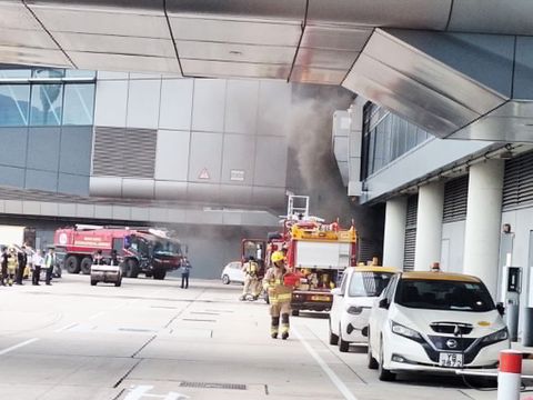 機場中場客運廊二級火　有旅客需疏散