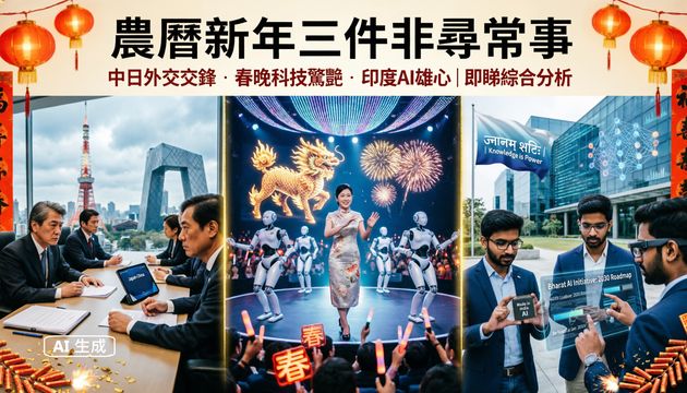 農曆新年三件非尋常事：中日外交交鋒　春晚科技驚艷　印度AI雄心｜即睇綜合分析