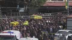 Thousands take part in funerals of 3 Hezbollah members