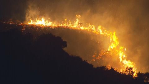 粉嶺軍地北村山火近五個小時後救熄