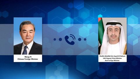 Wang Yi holds phone call with UAE counterpart regarding situation in Middle East