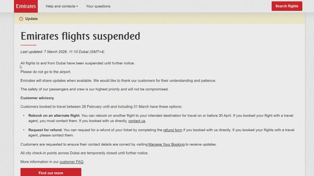 美以襲伊朗｜迪拜機場曾傳出爆炸聲　本港有飛當地航班取消