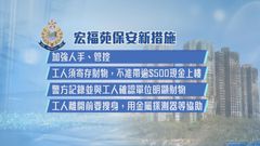 宏福苑盜竊案｜周一恢復加固工程　警方加強保安措施包括工人離開前須搜身