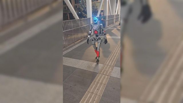 澳門女途人被機械人嚇到送院　警員「押走」涉事機械人