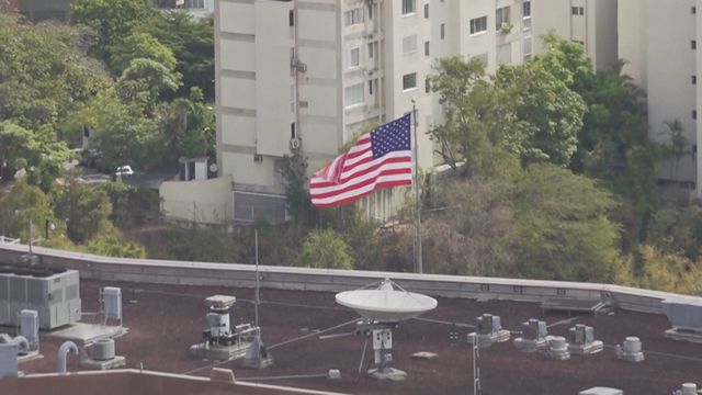 US embassy in Caracas raises flag again after 7 years