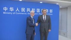 Wang Wentao and Apple CEO Tim Cook meet in Beijing for talks
