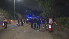 Police open fire at a man brandishing a knife in Kwai Chung