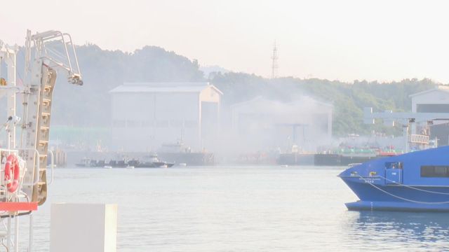 Fire breaks out at Ngong Shuen Chau govt dockyard