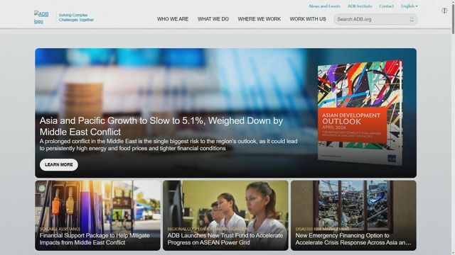 亞開行︰中東戰事增加亞太發展中經濟體面臨經濟下行風險
