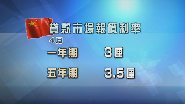 內地四月貸款市場報價利率維持不變　符合預期