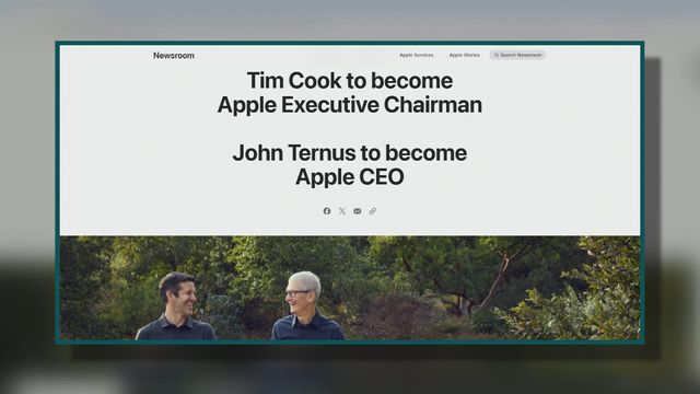 庫克即將卸任蘋果公司行政總裁　由硬件工程高級副總裁特努斯接任