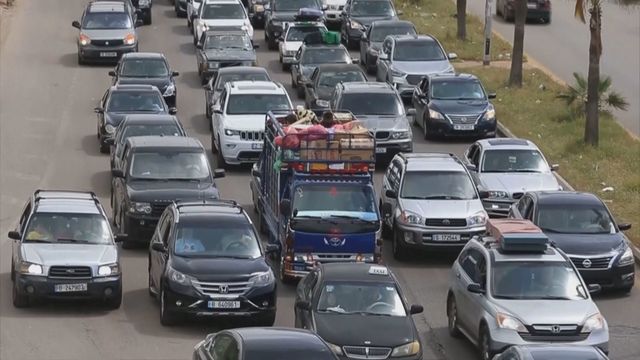 Villagers in the Nabatiyeh southern Lebanon province flee villages amid Israeli warnings
