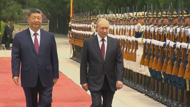 President Xi Jinping holds welcome ceremony for Vladimir Putin