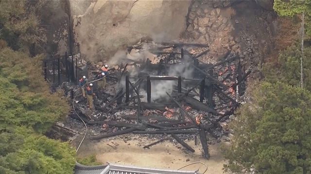 日本廣島以「不滅之火」聞名「靈火堂」遭大火燒毀
