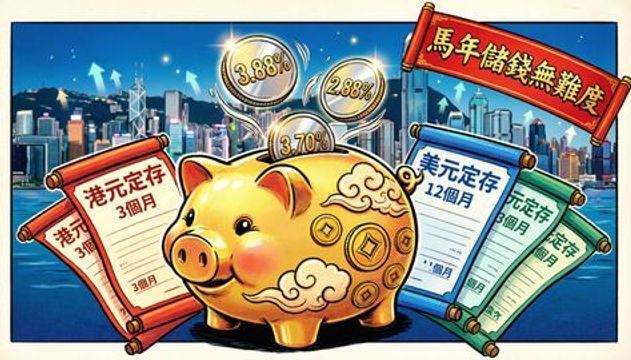 馬年儲錢無難度|有銀行推定存快閃優惠 港元1年期最高可享2.85厘 馬年儲錢無難度|有銀行推定存快閃優惠 港元1年期最高可享2.85厘