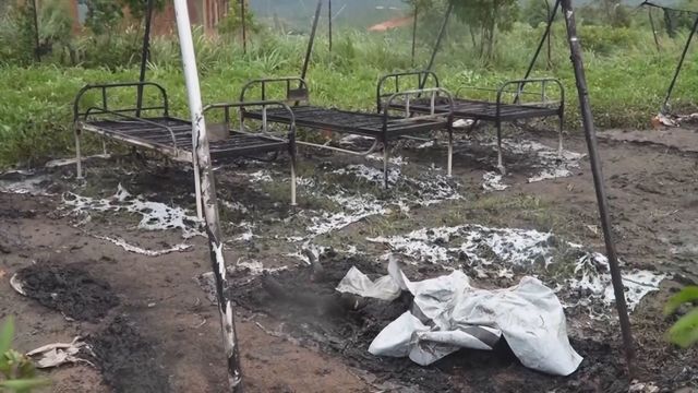 Angry locals burn Ebola treatment centre in Democratic Republic of the Congo Angry locals burn Ebola treatment centre in Democratic Republic of the Congo