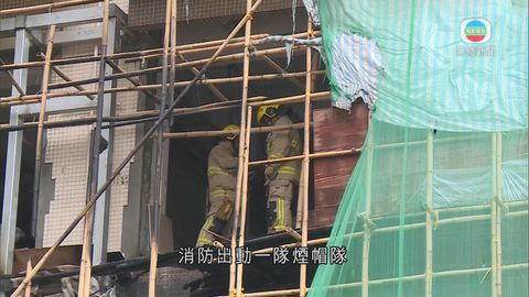 仁濟醫院綜合服務大樓棚架起火 中午緊急疏散百多人