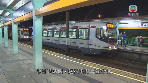 輕鐵新圍站附近交通事故已處理 輕鐵服務逐步回復正常