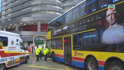 九龍灣巴士與旅遊巴相撞 宏照道來回線與啓祥道往啟德隧道方全封