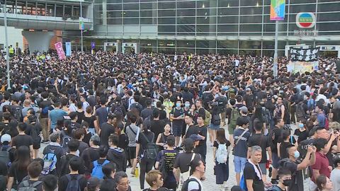尖沙咀反修逃犯例遊行主辦方指逾23萬人參與 警方暫未公布人數