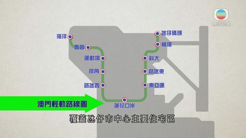 澳門輕軌氹仔線通車共11車站 本月免費之後票價6至10澳門元 澳門輕軌氹仔線通車共11車站 本月免費之後票價6至10澳門元