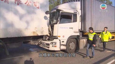 新田公路近錦綉花園發生致命車禍 三車相撞一人死亡